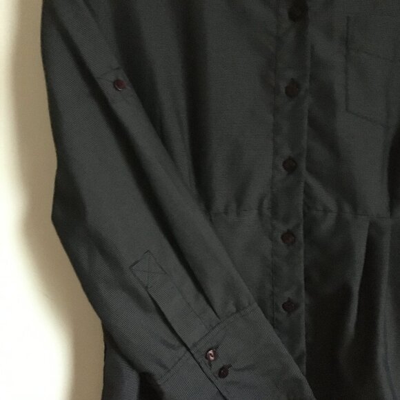 Point Zero Nicole Benisti Gothy Punk Button Down Tunic Shirt Dress - Picture 9 of 15